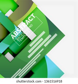 Quadrados abstratos de fundo, modelo geométrico mínimo, ilustração vetorial