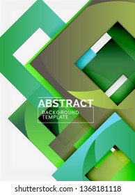 Background abstract squares, geometric minimal template, vector illustration