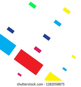 Background of abstract squares in the style of minimalism