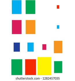 Background of abstract squares in the style of minimalism,