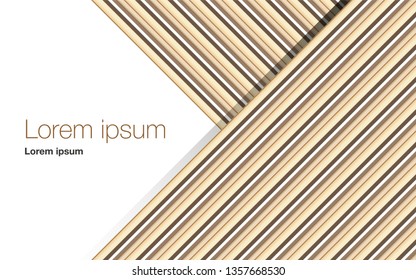 Background with abstract stripes and lines. Business presentation title cover slide design. Vector illustration