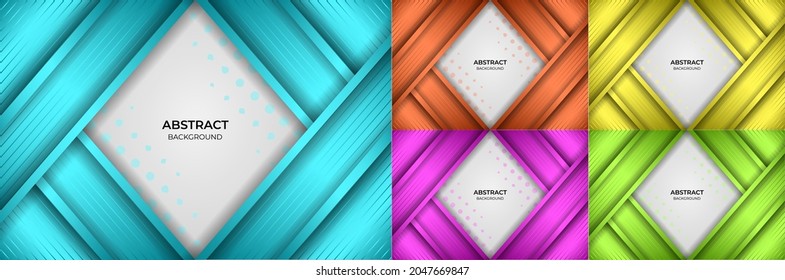 Background abstract style decorative design with line and colorful object 