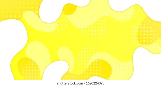 Background abstract style design shape bright yellow liquid.