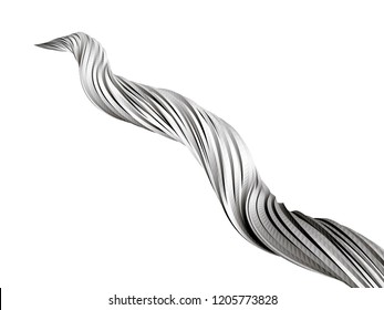 Background with abstract swirl. 3D Vector illustration.