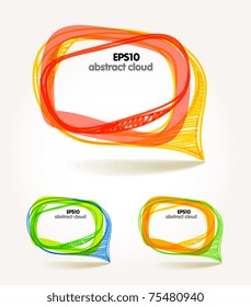 Background of abstract talking bubble