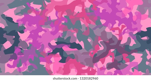 Background. Abstract texture. Camouflage seamless surface. Color shapeless spots. Vector graphics