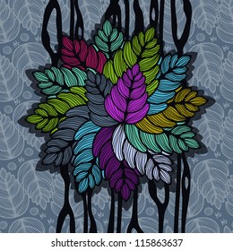 background with abstract tree for your design