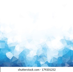 Background Abstract Triangle Geometry Pattern Blue Blank Page