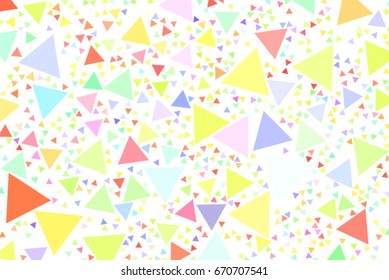 Background abstract triangle pattern for design. No overlapping. Vector illustration graphic.