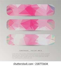 background abstract triangle pink vector