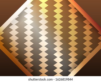 Background abstract with triangles gold. Modern geometric background
