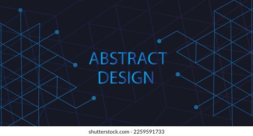 Background of an abstract tringle design in gradient colors. Triangle-shaped background in vector form. Triangle-shaped geometrical background background of an abstract triangle