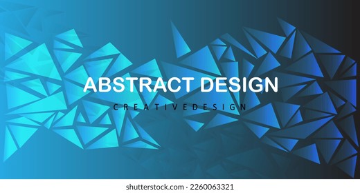 Background of an abstract tringle design in gradient colors. Triangle-shaped background in vector form. Triangle-shaped geometrical background background of an abstract triangle