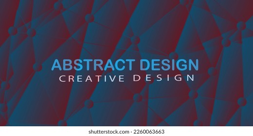 Background of an abstract tringle design in gradient colors. Triangle-shaped background in vector form. Triangle-shaped geometrical background background of an abstract triangle