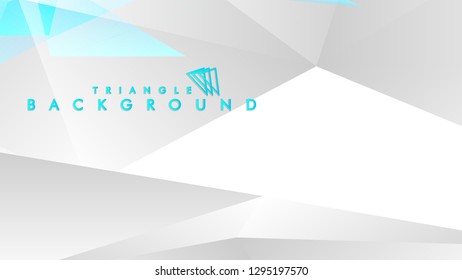 Background of the abstract vector of blue and gray triangles. Vector EPS 10. Vector illustration