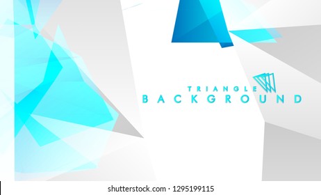 Background of the abstract vector of blue and gray triangles. Vector EPS 10. Vector illustration