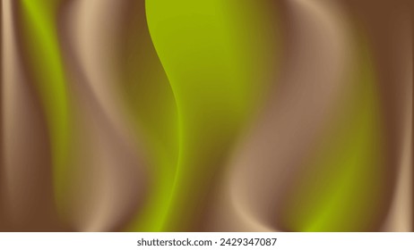 background abstract vector green beige  brown waves