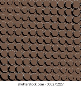 Background abstract vector illustration halftone on a brown background.