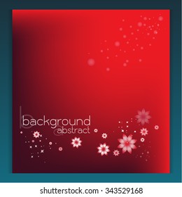 background abstract vector red flower star Beautiful shimmering color gradients