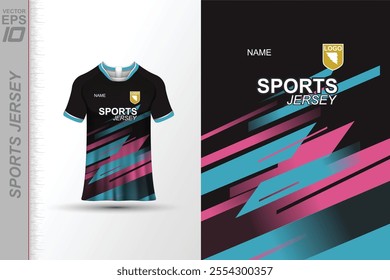 background, abstract, vector, texture, design, fashion, soccer, football, sport, sports, grunge, team, blue, mockup, running, graphic, mock up, fabric, colorful, shirt, clothes, print, body, stripes, 