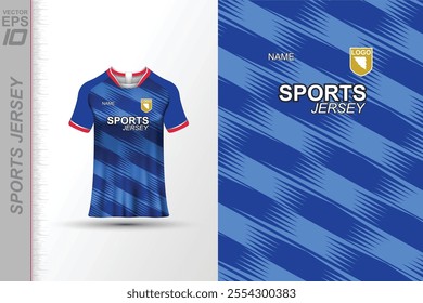 background, abstract, vector, texture, design, fashion, soccer, football, sport, sports, grunge, team, blue, mockup, running, graphic, mock up, fabric, colorful, shirt, clothes, print, body, stripes, 