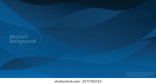 Background. Abstract very saturated light bluish cyan pattern with translucent curved line. Vector EPS10