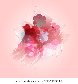 Background of abstract watercolor imitation pattern. Vector