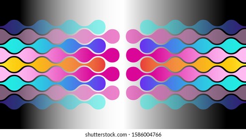 Background abstract wave in color 