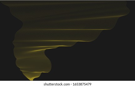 
fondo con onda abstracta. iustración vectorial
