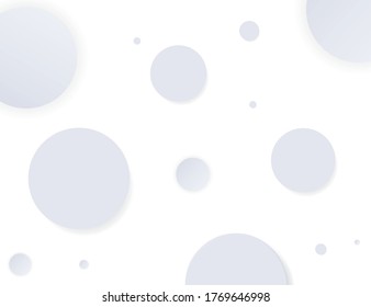 background abstract white circle, vector illustration flat style