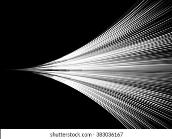 Background abstract white line represents the speed on a black background.