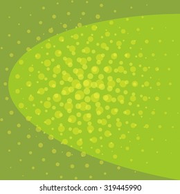 Background abstraction, green, circles, dots, color, vector, banner, illustration