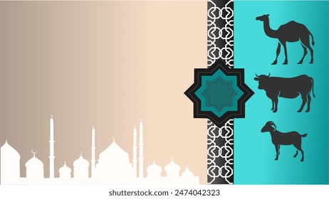 background abstract-texture-with pastel color gradations-background about Eid al-Adha. You can use backgrounds, banners, web design, aqiqah services with a large copy area