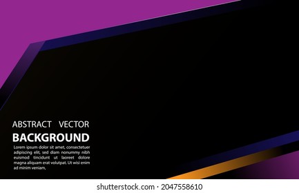 ilustración vectorial de diseño abtrak de fondo para afiches, banners y otros con un estilo de gradación simple y elegante en eps morado y naranja negro 10