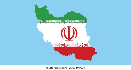 Background administrative map of Iran. Islamic Republic of Iran. Topographic map of Iran