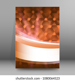 background advertising brochure design elements. Pixel structure graphic form for elegant flyer. Vector illustration EPS 10 for booklet layout page, future techno theme leaflet, newsletters