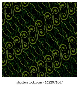  background alternative and elagance batik java green dark vector