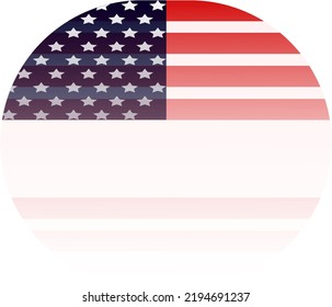 Background america flag vector with copy space ilustration