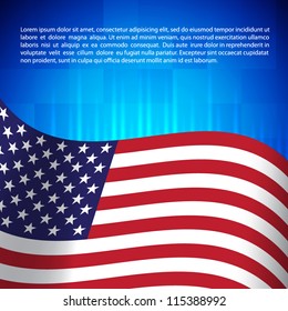 Background with american flag