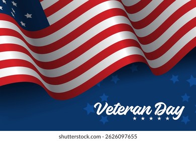 background of the American flag Veterans Day