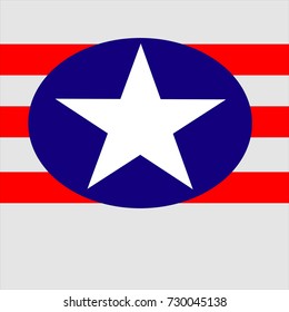 Background American star, abstraction.