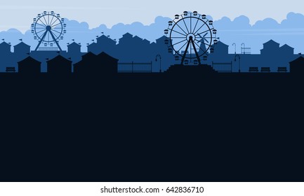 Background amusement park beauty scenery