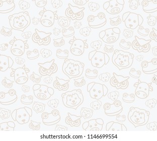 background with animal head pattern