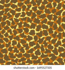 Textura del leopardo animal de fondo. Patrón vectorial sin problemas.