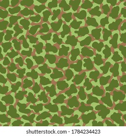 Background animal leopard texture. Seamless camouflage vector pattern.