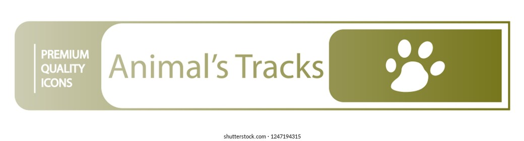 background animal tracks icons