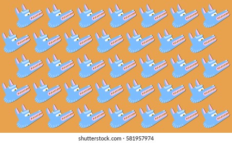 Background with animals in the Japanese style.