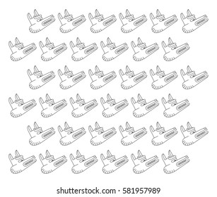 Background with animals in the Japanese style.