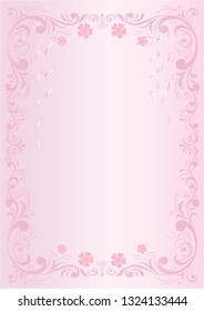 Background, anniversary, birthday, holiday, gently pink color, beautiful ornament, festive day. Vector illustration