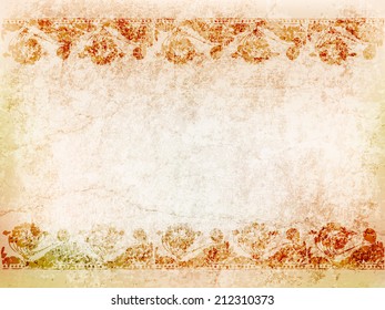background antique drawing on the ancient wall.vector illustration